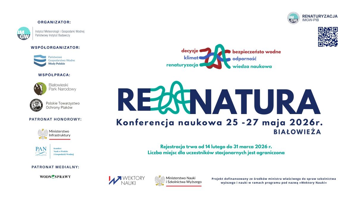 Konferencja RE‑NATURA 2026 – najważniejsze wydarzenie poświęcone renaturyzacji rzek już w maju