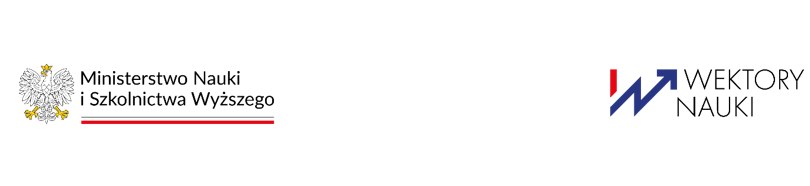 logo Ministerstwa Nauki i Szkolnictwa Wyższego oraz logo Wektory Nauki